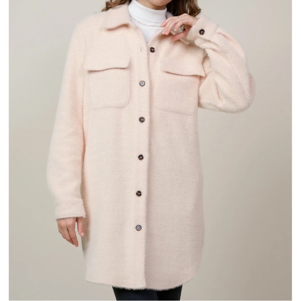 SKIES ARE BLUE | BLUSH SHACKET | KNEE LENGTH - Picture 2 of 10